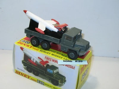 DINKY TOYS berliet gazelle militaire missile nord d'origine, rare COULEUR GRIS G - Photo 1/4