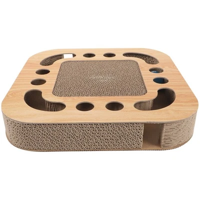  Jouet Interactif Pour Chat Planche Griffoir Jouets Chats Avec Cloches - Image 1 of 4