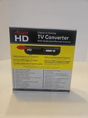 Access HD DTA1050 Digital To Analog TV Converter Box with Remote Control NIB - Image 1 of 4