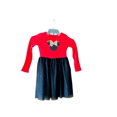 Disney Jumping Beans Minnie Mouse Sequin Dress Girls Size 5 Limited Ed - Image 1 of 4