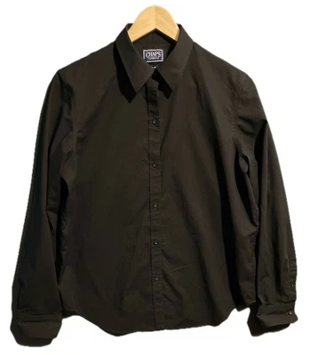 Chaps Ralph Lauren Women's No Iron Black 100% Cotton Button Down Shirt Size L - Image 1 of 3