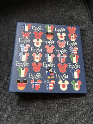 Disney epcot Themed Mickey Head Countries 4x6 Photo Album - Image 1 of 4