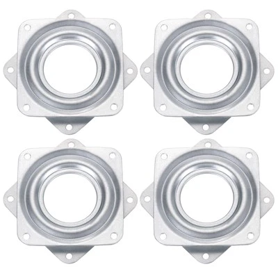 4-teiliger 7,6 cm Barhocker-Drehteller, 360°, für Liegestuhl, Silber, 72x8 mm - Bild 1 von 4