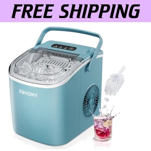 Compact Ice Maker with Basket & Scoop - 26 lbs Daily - Ideal for Camping/RV - Picture 1 of 11