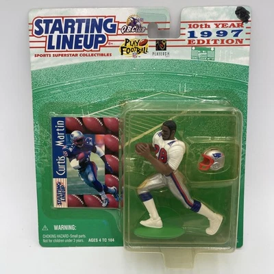 Starting Lineup Curtis Martin 1997 New England Patriots Figure & Collectors Card - Image 1 of 4