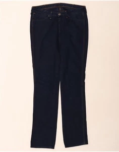 WRANGLER Womens Sofia Straight Jeans W32 L34 Navy Blue Cotton DN10 - Picture 1 of 5