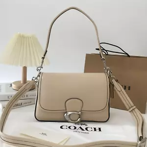 COACH Soft Tabby Shoulder Bag Handbags Ivory CR653 Outlet NEW #JAB - Picture 1 of 10