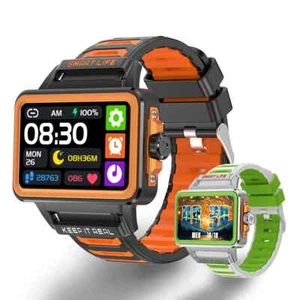 S666 Smart Watch Moda Uomo Donna Chiamata Bluetooth 1,57" Schermo HD Sport - Foto 1 di 28