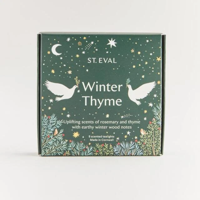 St Eval Winter Thyme Scented Tealights - Pack of 9