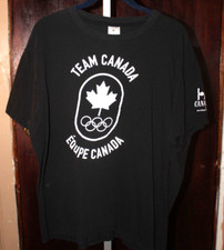 Hudson Bay Team Canada Equipe Black T Shirt Adult L/G