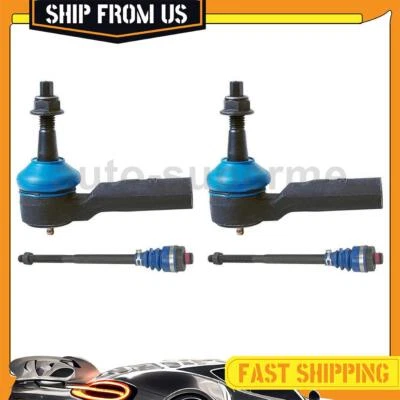 Front Inner Outer Steering Tie Rod End 4x For GMC Sierra 2500 HD 6.0L 2013-2019 - Image 1 of 4