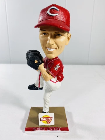 Cincinnati Reds Homer Bailey Bobblehead 2010 Kahn's Hot Dogs Limited Edition Cover