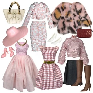 Eledoll Clothes Deluxe Fashion Pack for 12 inch Fashion Doll SO POSH - Picture 1 of 5