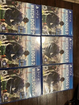 Six (6) Brand New Factory Sealed PS4 Watch Dogs 2 (4 exclusive & 2 regular) - Image 1 of 4