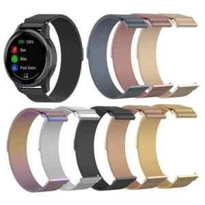 22mm Milanese Magnetic  Watch Band Loop Breathable Strap for Garmin Vivoactive 4 - Picture 1 of 7