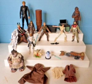Star Wars Action Figures ~ Luke Skywalker ~ Chewbacca ~ Yoda~ R2D2~ Accessories~ - Picture 1 of 7