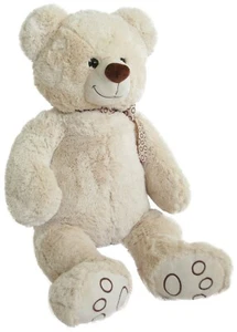 XL TEDDYBÄR 55 cm gross weiss Plüschbär Teddy Plüsch Plüschtier Bär Kuschelbär - Bild 1 von 4