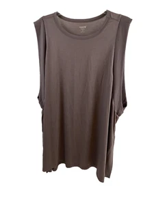 old navy active ultralite brown womens top plus size 2X sleeveless - Picture 1 of 8