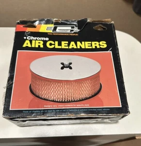 1486 Mr. Gasket Chrome Plated Air Cleaner 6 1/2 Inch Diameter 2 Inch Tall - Picture 1 of 9
