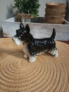 Vintage schwarze Scotty Schnauzer Künstler Hund Figur Japan - Bild 1 von 9