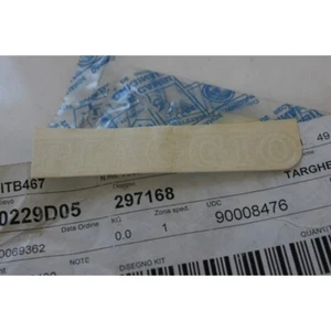 Adesivo marchio scudo Front cowl nameplate sticker Piaggio Zip 50 - Imagen 1 de 2