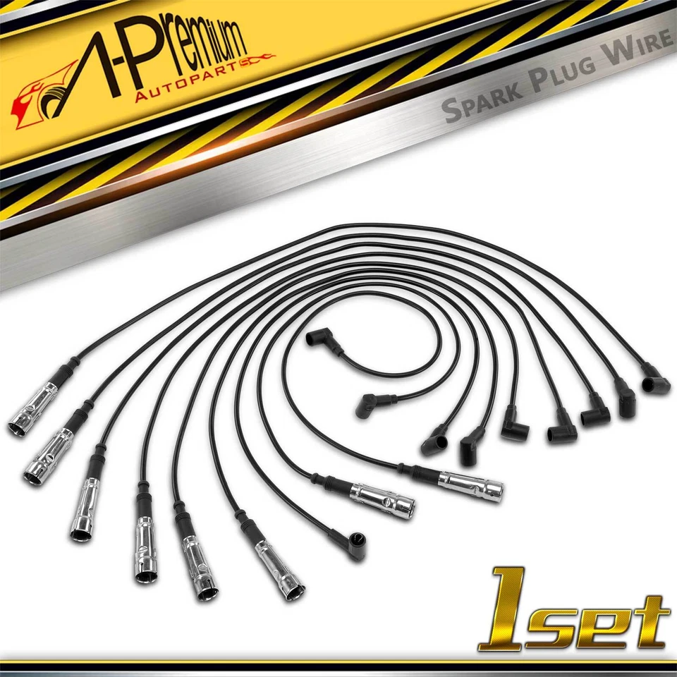 Juegos de cables de bujías de 9 piezas para Mercedes-Benz 380SE 1980-1985 380SL 500SEC 500 SL Foto 1 de 4