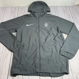 Nike NC Courage Soccer Full Zip Hooded Windbreaker Jacket Womens Small Black - Picture 1 of 10