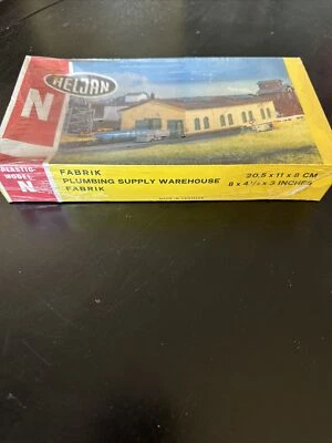 Heljan N Scale Kit B675 Plumbing Supply Warehouse Railroad Train Building Sealed - Image 1 of 4