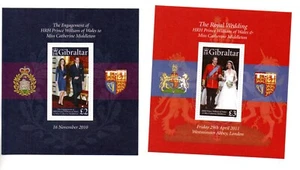 Gibraltar 2011 set Royals/William and Cate stamps (Michel Block 98 + 101) MNH - Picture 1 of 1