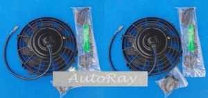 2* 7 inch 7'' 12V Universal Electric Radiator Cooling Fan + Mounting Kit 2* 7 in - Picture 1 of 7