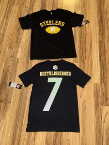 Pittsburgh Steelers NUEVO Lote Camisas Ben Roethlisberger Niños Talla M Medianas 10/12 - Imagen 1 de 6