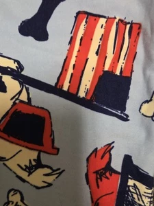 Lularoe L/XL Leggings kids-NEW- Americana- July 4th- Dogs with bows and bones - Picture 1 of 4