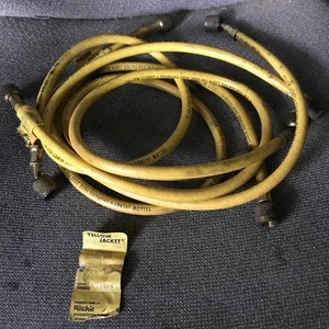 4 yellow Jacket 11036 36" 1/4" Yellow Charging Hoses - Picture 1 of 2