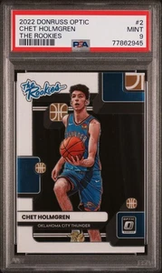 Optic Chet Holmgren The Rookies RC #2 2022 PSA 9 - Imagen 1 de 2