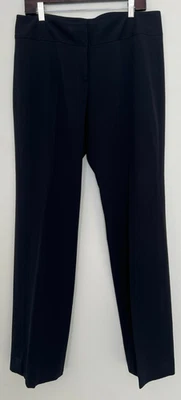 NUEVO SIN ETIQUETAS ISDA & CO Mujeres Tiro Medio Pierna Recta Pantalones de Vestido Negro Pantalones de Carrera 12 Foto 1 de 4