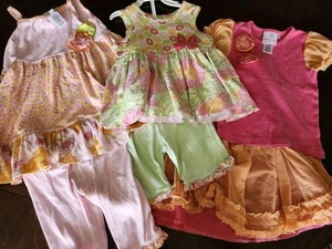 Girl's 4 5 lot Baby Lulu dress outfit sets 4T - Picture 1 of 1