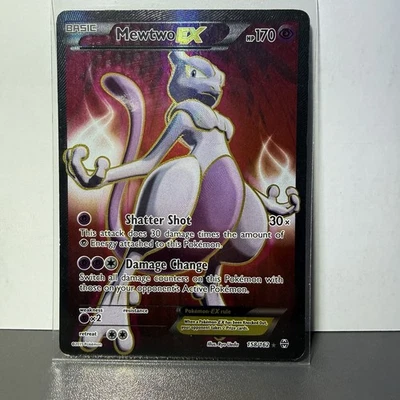 Pokémon Mewtwo-EX TCG Full Art Ultra Rare Holo Card Breakthrough 158/162 - Image 1 of 2