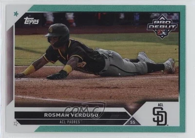 2023 Topps Pro Debut Aqua Foil /75 Rosman Verdugo #PD-44 - Image 1 of 2