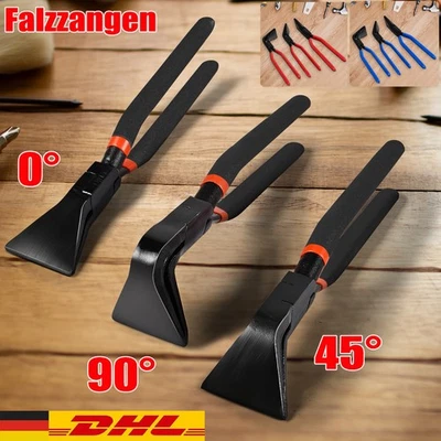 Falzzange Abkantzange Blechzange Klempner Biegezange Abgewinkelt KFZ 0° 45° 90° - Bild 1 von 4