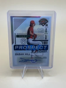 2024 Panini Prospect Edition #53 Dasan Hill Prospect Ticket Auto Silver Holo - Bild 1 von 2