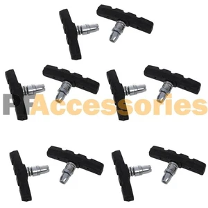 5 Pairs High Grade Cycling Bicycle Bike V Brake Pads 70mm Shoes Pads Black - Picture 1 of 3