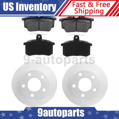Juego de 3 pastillas de freno de disco trasero rotor de freno de disco para Audi A6 1995 1996 1997 Foto 1 de 4