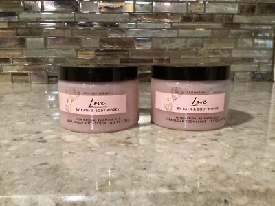 Bath & Body Works LOVE ROSE VANILLA Shea Sugar Body Scrub Lot of 2 FREE SHIPPING - Image 1 of 2
