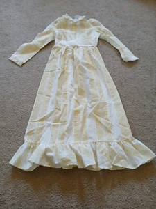 VTG CAROL EVANS JCPENNEY GIRLS WHITE/YELLOW FLORAL DRESS SIZE 8 COUNTRY UGC - Picture 1 of 22