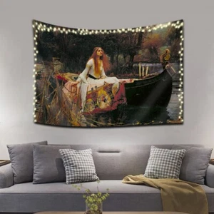 Tapestry Wall Art Home Decor,The Lady of Shalott by William Waterhouse 60"×40" - Imagen 1 de 10