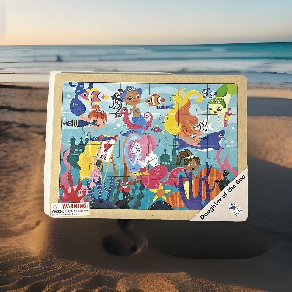Real Wood Robotime Hands Craft Daughter of the Sea 24 Piece Jigsaw Puzzle DY2403 - Image 1 of 4