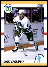 1990-91 Score Rookie and Traded Doug Crossman Hartford Whalers #52T