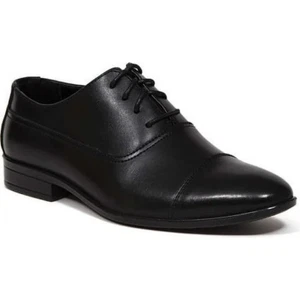 Boys' Deer Stags Alver Classic Cap Toe Oxford, Black Synthetic, sz 2.5M - Picture 1 of 16