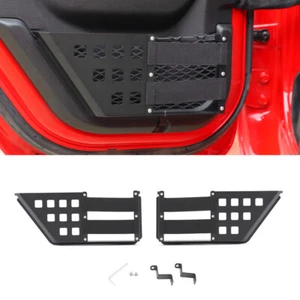 2x Front Door Storage Pockets Side Metal Organizer Box for Jeep Wrangler JL 18+ - Picture 1 of 17