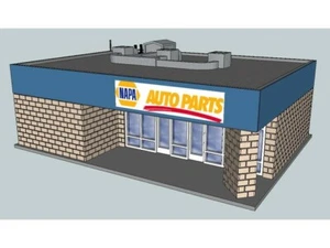 (1) " S "  SCALE  NAPA  AUTO PARTS STORE 3D  PRINTED  L@@K  1/64  1:64 - Picture 1 of 6